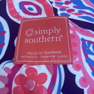 Simply Southern blue and pink towel/blanket